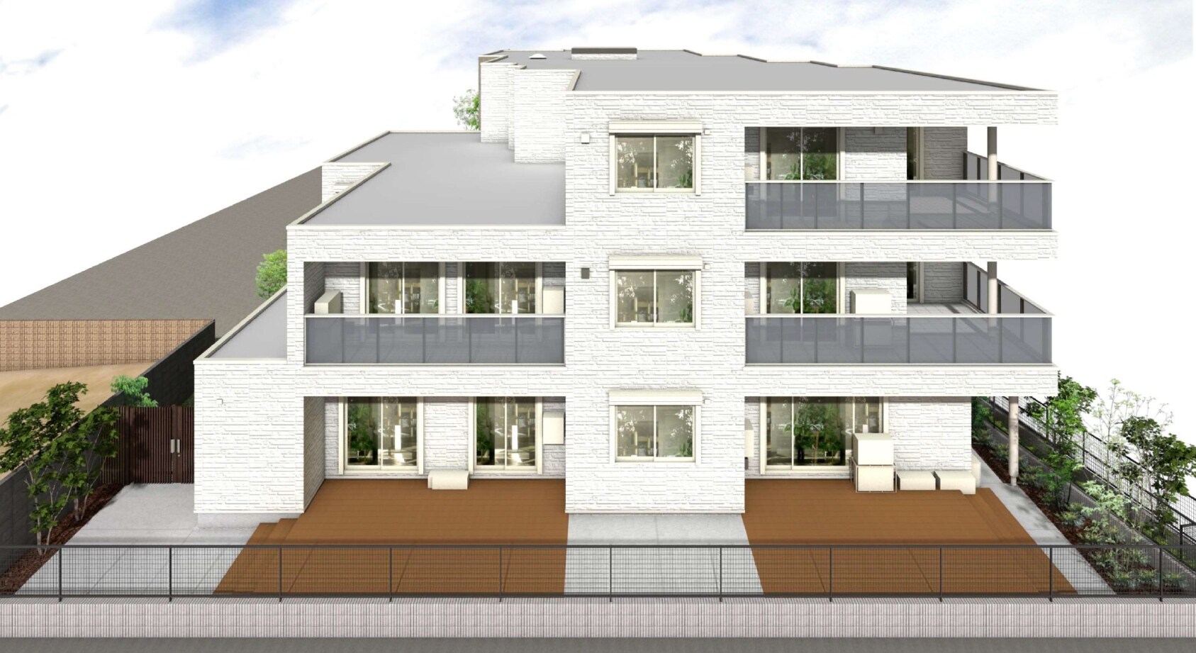 エントランスアプローチ完成予想図