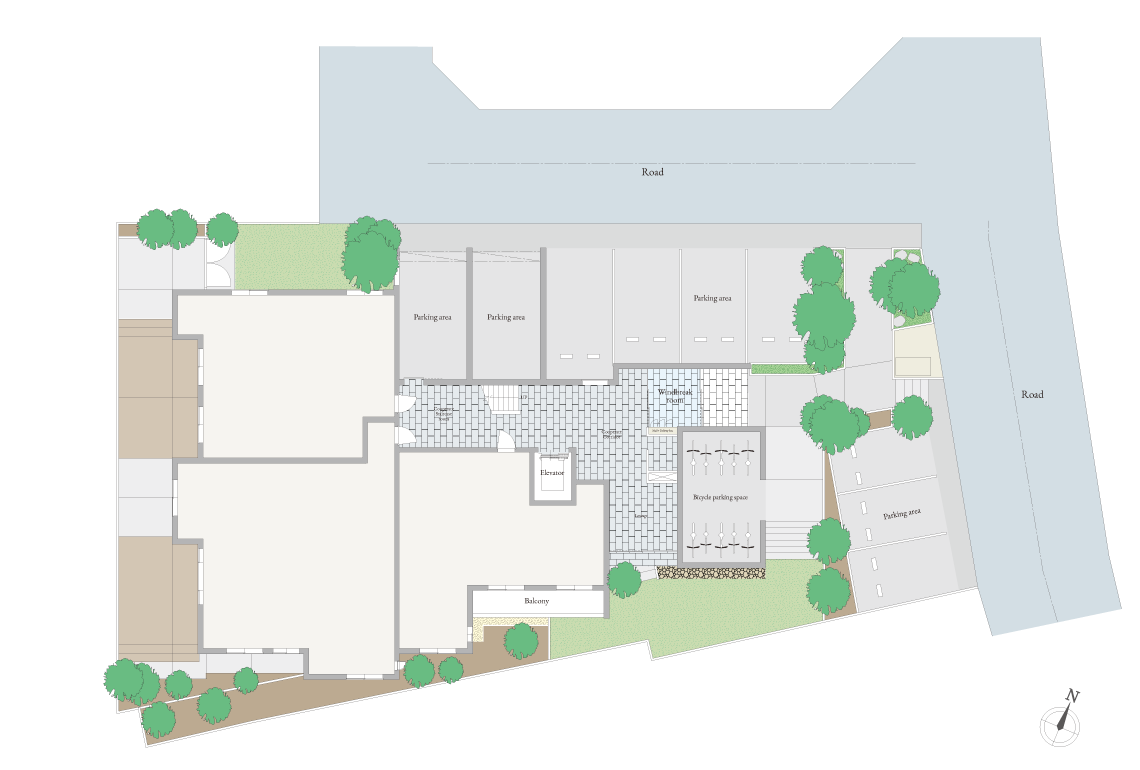□敷地配置完成予想図