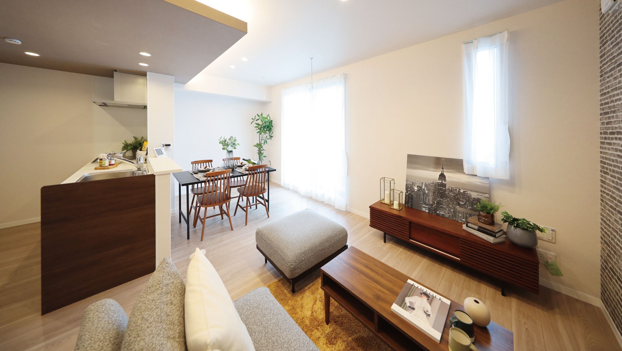 101号室 Living Dining Kitchen モデルルーム