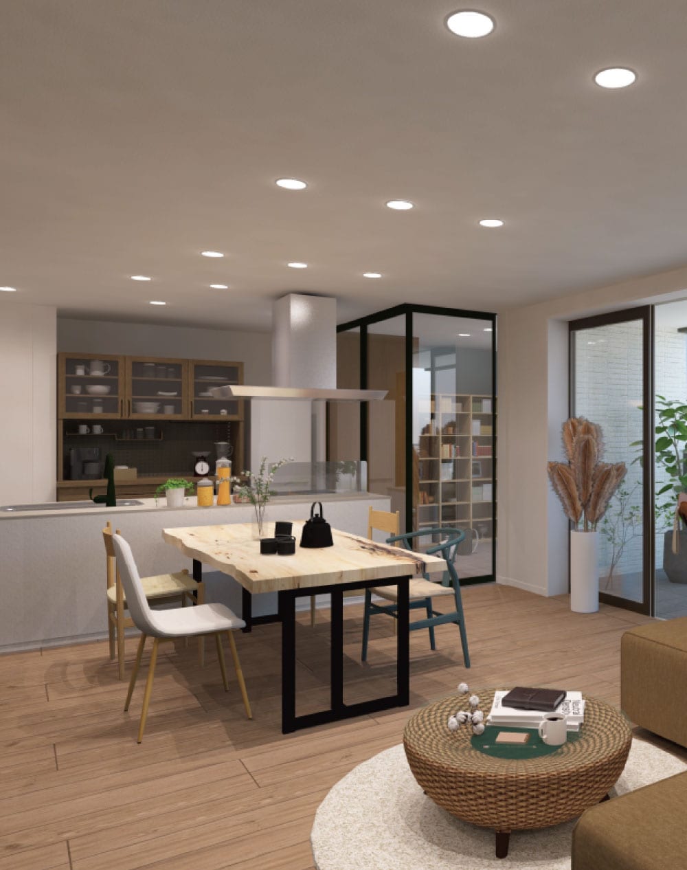 Gtype Living Dining Kitchen