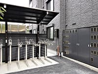 屋根付駐輪場