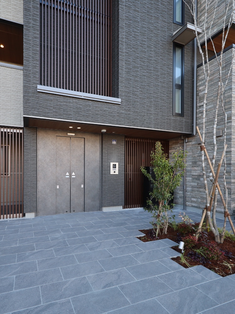 新宿上空より物件方面の空撮